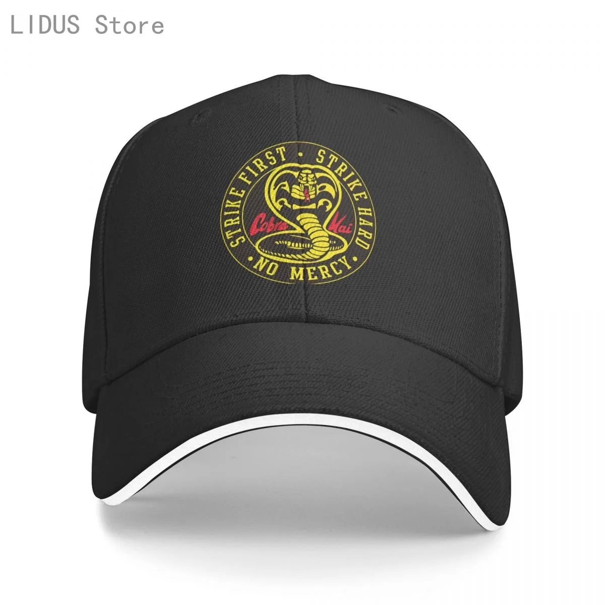 Soft Cobra Kai Strike Hard Strike First No Mercy Baseball Cap For Men Women Print Snapback Hat High Quality Dad Hat
Soft Cobra Kai Strike Hard Strike First No Mercy Baseball Cap For Men Women Print Snapback Hat High Quality Dad Hat