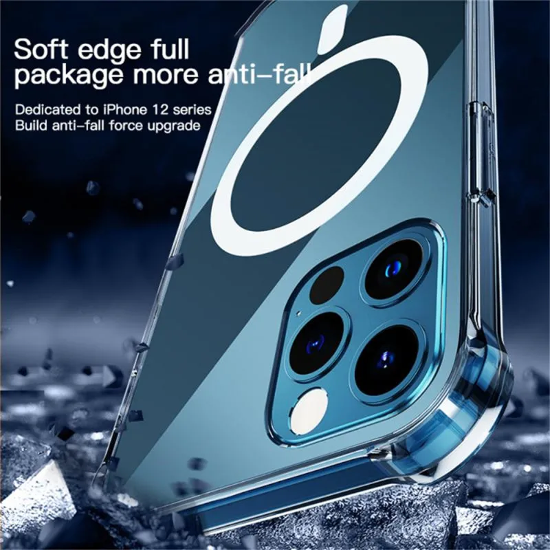 Magnetic Case For MagSafe IPhone 12 12Pro 12ProMax 12mini Transparent Mobile Phone Case Shockproof Case Protective Cover Shell
Magnetic Case For MagSafe IPhone 12 12Pro 12ProMax 12mini Transparent Mobile Phone Case Shockproof Case Protective Cover Shell