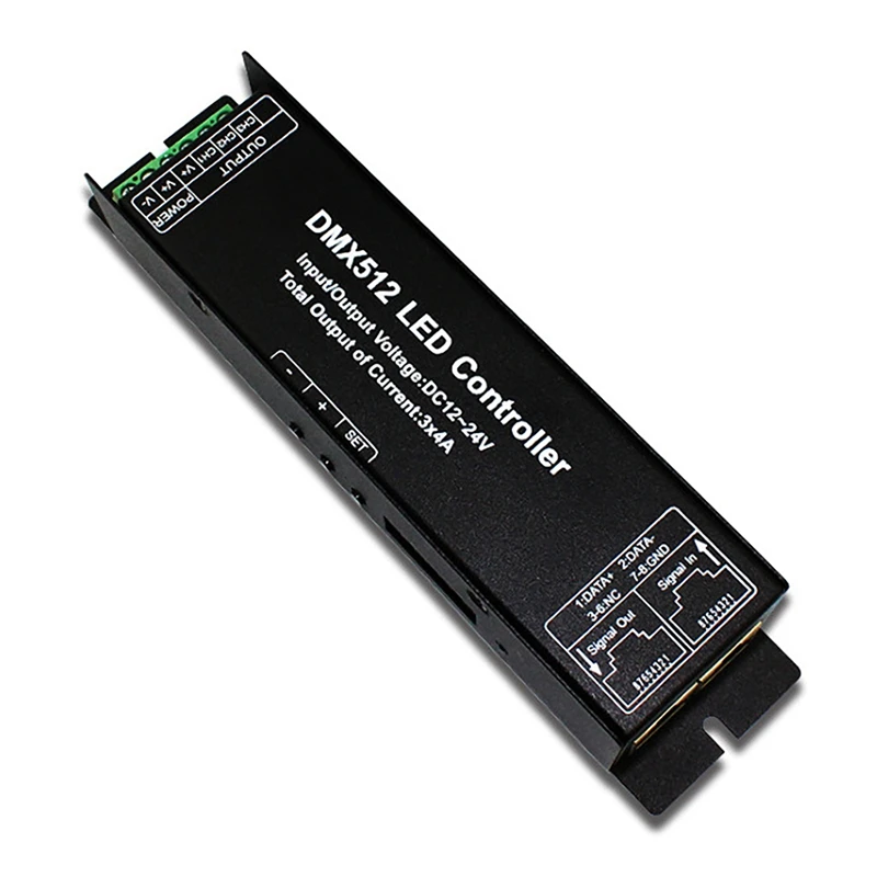 DMX512 Decoder LED Controller DC12V 3-Channel Constant Voltage Strip Display Digital Tube Decoder LED Light Converter
DMX512 Decoder LED Controller DC12V 3-Channel Constant Voltage Strip Display Digital Tube Decoder LED Light Converter