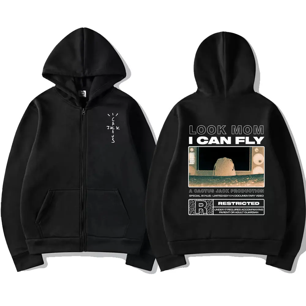 Cactus Jack Men Women Zipper Hoodies LOOK MOM I CAN FLY Travis Scott Zipper Hoodie New Harajuku Letter Logo Print Zip Sweatshirt 
Cactus Jack Men Women Zipper Hoodies LOOK MOM I CAN FLY Travis Scott Zipper Hoodie New Harajuku Letter Logo Print Zip Sweatshirt