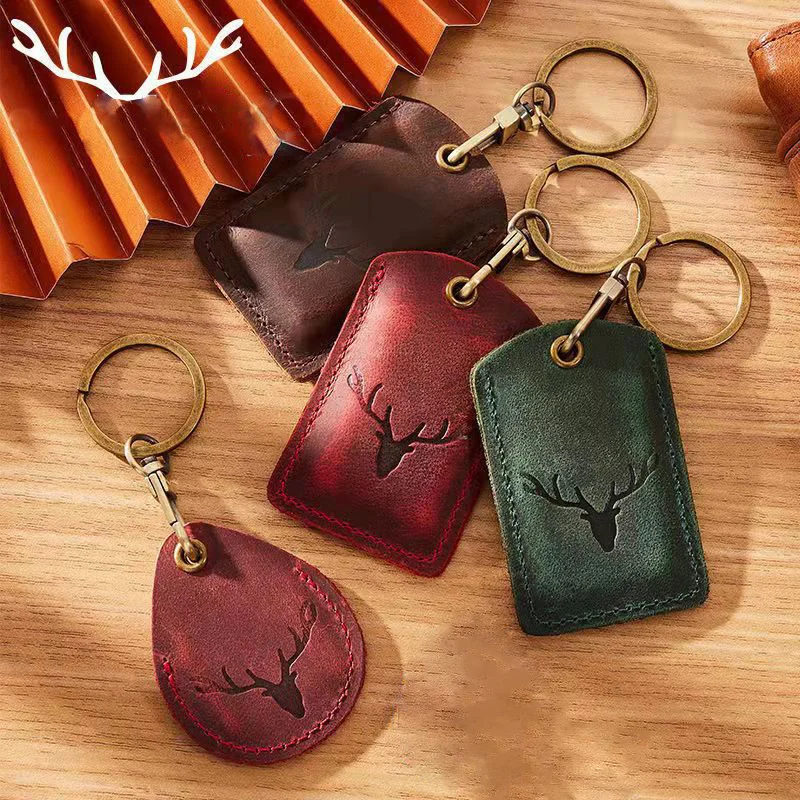 Luxury Genuine Leather Case For AirTag Cover Tracking Device For Apple AirTags Holder Finder Anti-Scratch Device With Keychain
Luxury Genuine Leather Case For AirTag Cover Tracking Device For Apple AirTags Holder Finder Anti-Scratch Device With Keychain