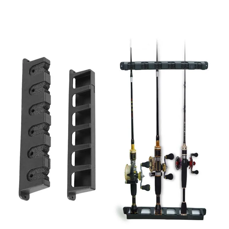 Multifunctional Fishing Rod Holder Vertical 6-Rod Rack On Wall Mount Modular for Garage Telescopic Pole Holder Handle Net A451
Multifunctional Fishing Rod Holder Vertical 6-Rod Rack On Wall Mount Modular for Garage Telescopic Pole Holder Handle Net A451