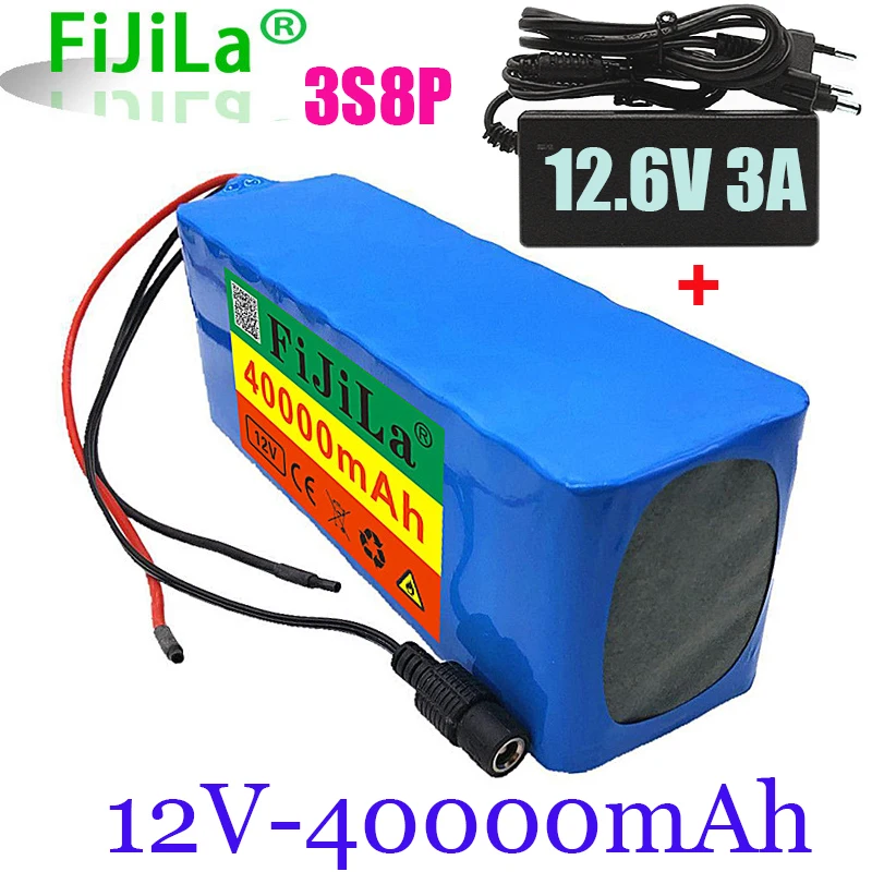 3s8p 18650 Battery pack Large capacity 12v 40Ah 18650 lithium battery protection board 12v 40000mAh for inverter miner light+BMS
3s8p 18650 Battery pack Large capacity 12v 40Ah 18650 lithium battery protection board 12v 40000mAh for inverter miner light+BMS