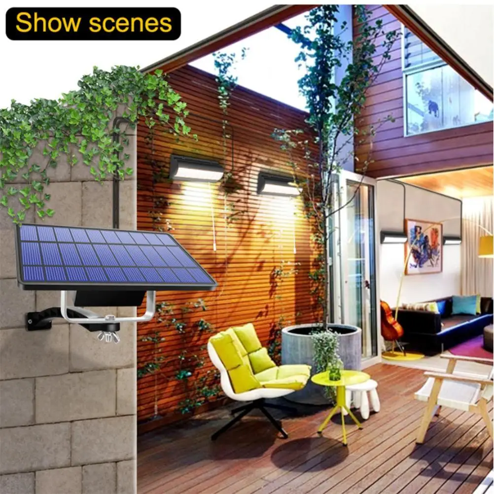 Outdoor Solar Lamps LED Lamp IP67 Waterproof Solar Lamps for Indoor Outdoor Courtyard Garden Garages