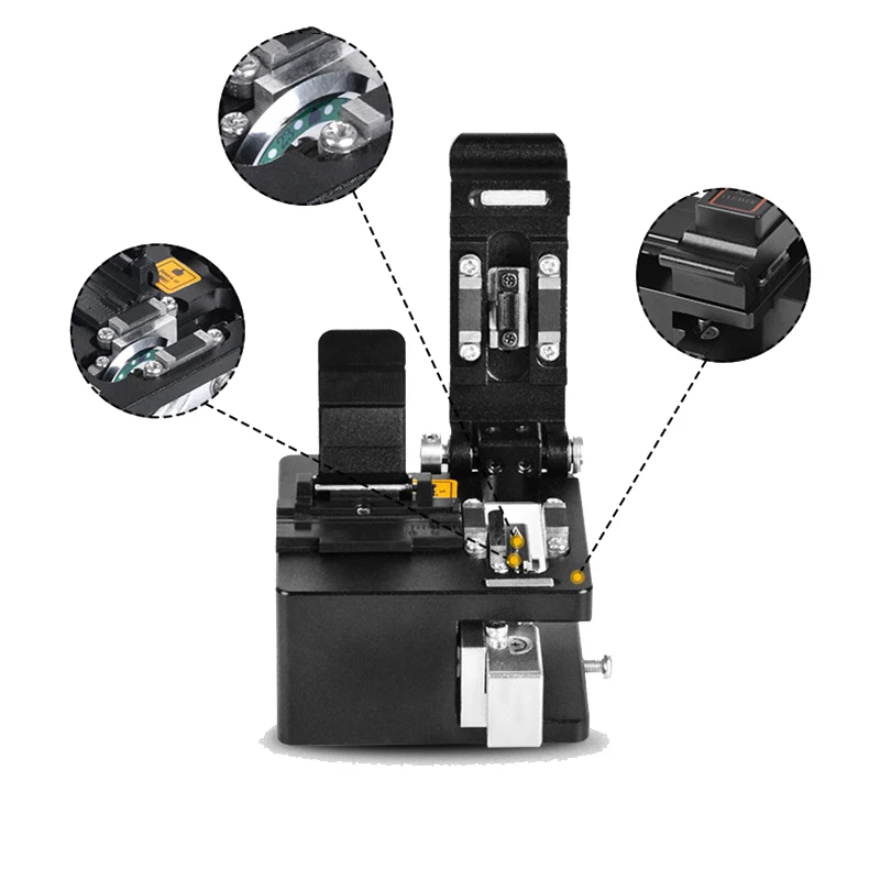 New High-Precision Fiber Cutter Optical Cable Cutting Knife Hot Melt Cold Connection Blade Welding Tool Cleaver
New High-Precision Fiber Cutter Optical Cable Cutting Knife Hot Melt Cold Connection Blade Welding Tool Cleaver