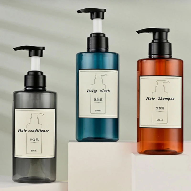 300/500ml Bathroom Refillable Bottle Shampoo Body Wash Conditioner Dispenser Bottle Large Capacity Soap Bottles
300/500ml Bathroom Refillable Bottle Shampoo Body Wash Conditioner Dispenser Bottle Large Capacity Soap Bottles