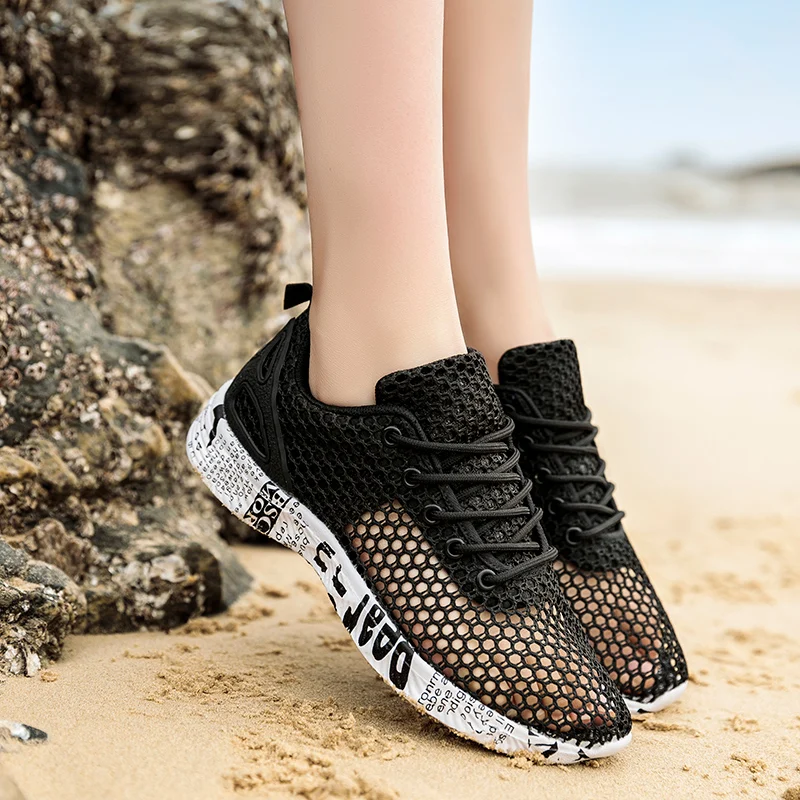 Mesh Openwork Breathable Lightweight Non-slip Upstream Shoes Women Outdoor Walking Shoes Female Seaside Speed Interference Shoes
Mesh Openwork Breathable Lightweight Non-slip Upstream Shoes Women Outdoor Walking Shoes Female Seaside Speed Interference Shoes