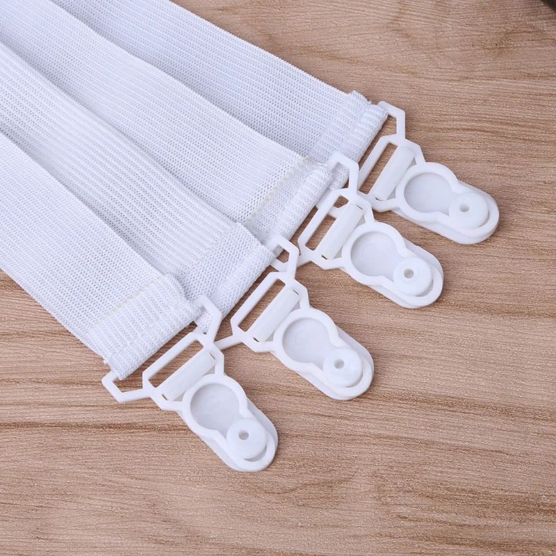 4 Pcs/1 Set Bed Sheet Holder Elastic Fasteners Mattress Cover Blankets Grippers Clip
4 Pcs/1 Set Bed Sheet Holder Elastic Fasteners Mattress Cover Blankets Grippers Clip
