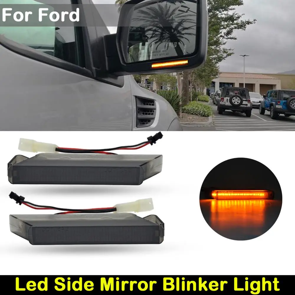 FOR Ford F-150 2004-2014 Lincoln Mark LT 2006-2008 Smoked lens LED Side Rearview Mirror Light amber Turn Signal Indicator Lamp
FOR Ford F-150 2004-2014 Lincoln Mark LT 2006-2008 Smoked lens LED Side Rearview Mirror Light amber Turn Signal Indicator Lamp