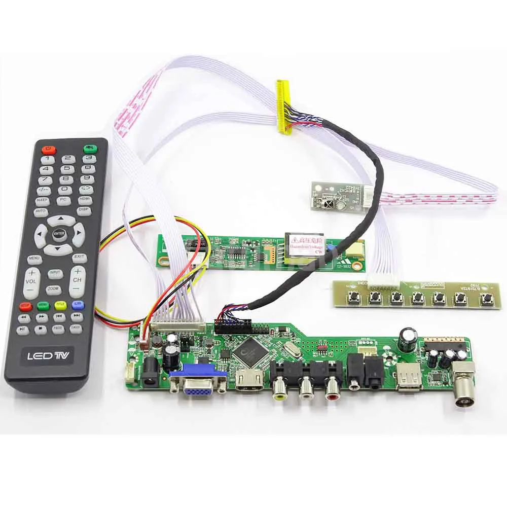 Latumab New Kit for N121X5-L02 TV+HDMI+VGA+USB LCD LED screen Controller Driver Board
Latumab New Kit for N121X5-L02 TV+HDMI+VGA+USB LCD LED screen Controller Driver Board