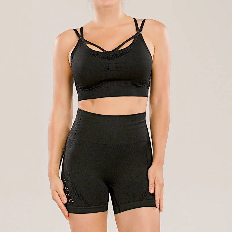NEW Sexy Yoga Set Crop Top Bra High Waist Shorts Running Woman Sports Wear Suits Fitness Clothing Workout Active Outfit
NEW Sexy Yoga Set Crop Top Bra High Waist Shorts Running Woman Sports Wear Suits Fitness Clothing Workout Active Outfit