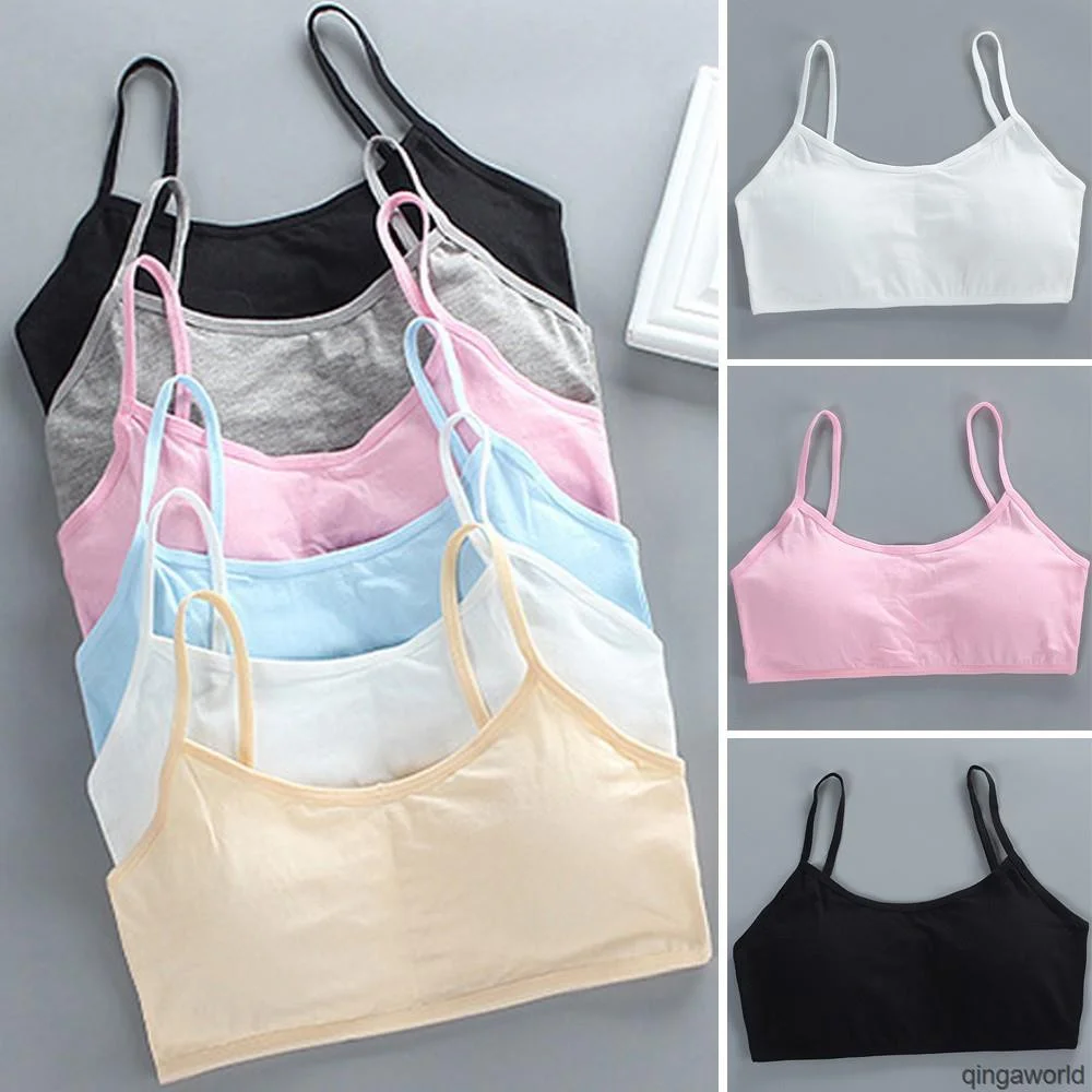 Online Girl Underwear Candy Color Teenager Cotton Sport Development Period Vest Bra
Online Girl Underwear Candy Color Teenager Cotton Sport Development Period Vest Bra