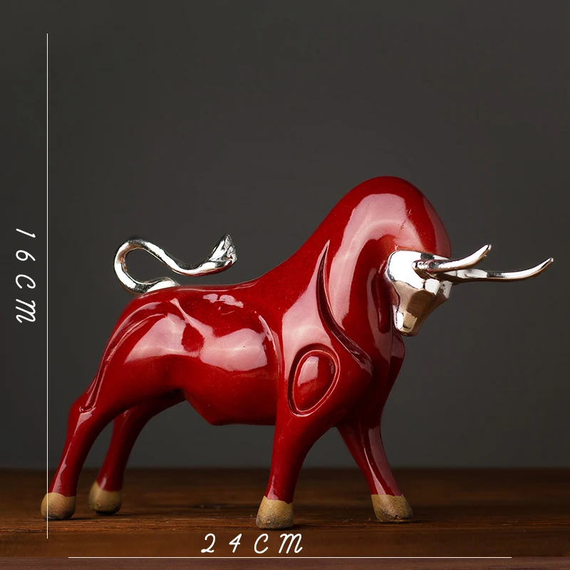 Classic Red bullfighting resin statue living room decoration Creative black cow craft ornaments
Classic Red bullfighting resin statue living room decoration Creative black cow craft ornaments