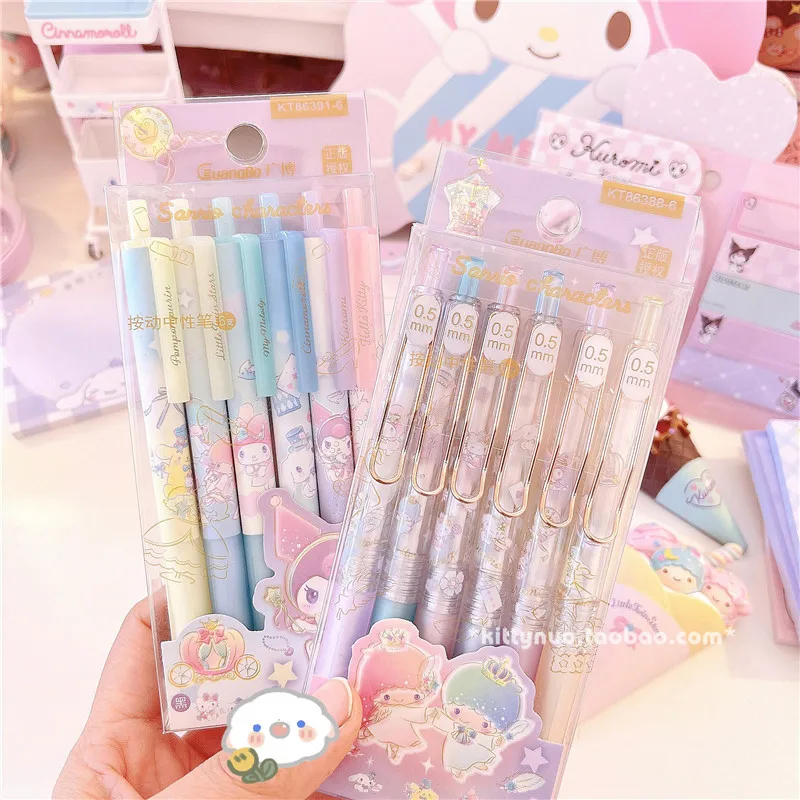 6pcs Cartoon Twin Star Rabbit Dog Devil Pen Press Type Black Ink Gel Pen 0.5mm Graffiti Writing Pens School Stationery 837
6pcs Cartoon Twin Star Rabbit Dog Devil Pen Press Type Black Ink Gel Pen 0.5mm Graffiti Writing Pens School Stationery 837