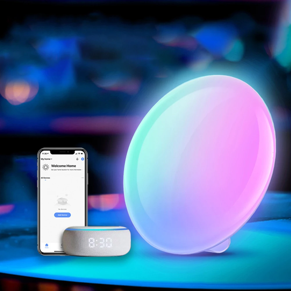 WiFi Voice APP Control Intelligent Table Lamp for Alexa Timer Desktop LED Light Bedside Bedroom Decoration Bulb Accessory Gift
WiFi Voice APP Control Intelligent Table Lamp for Alexa Timer Desktop LED Light Bedside Bedroom Decoration Bulb Accessory Gift