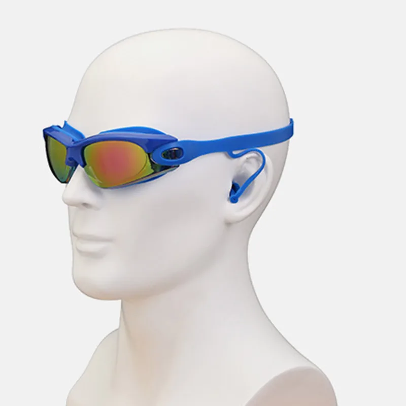 Professional Swimming Goggles With Earplugs Nose Clip Electroplate Silicone Waterproof for Swimming Lovers Accessories M
Professional Swimming Goggles With Earplugs Nose Clip Electroplate Silicone Waterproof for Swimming Lovers Accessories M