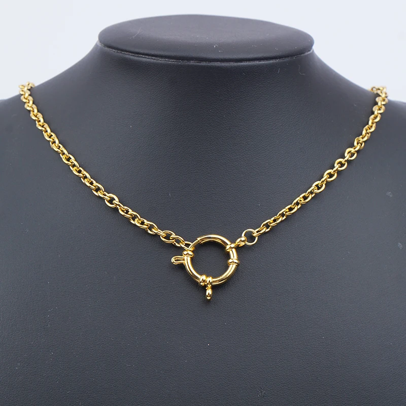 Stainless Steel O Rolo Chain Necklace For Women Gold/Silver Color Metal Link Chain Choker Necklaces
Stainless Steel O Rolo Chain Necklace For Women Gold/Silver Color Metal Link Chain Choker Necklaces