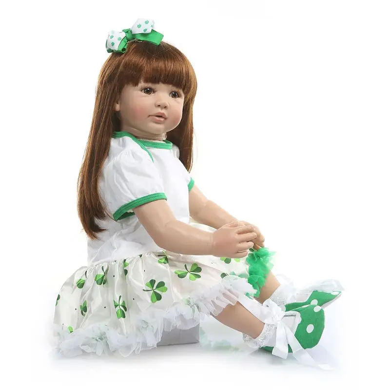 60cm Realistic Silicone Vinyl Newborn Babies Toy Long Hair Girl Princess Clothes Lifelike Handmade Birthday Gifts
60cm Realistic Silicone Vinyl Newborn Babies Toy Long Hair Girl Princess Clothes Lifelike Handmade Birthday Gifts
