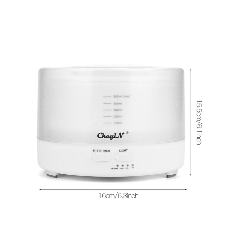 500ml Ultrasonic Air Humidifier Low Noise Aroma Diffuser 7 LED Lights Essential Oil Diffuser Air Moisturizer with Remote Control
500ml Ultrasonic Air Humidifier Low Noise Aroma Diffuser 7 LED Lights Essential Oil Diffuser Air Moisturizer with Remote Control