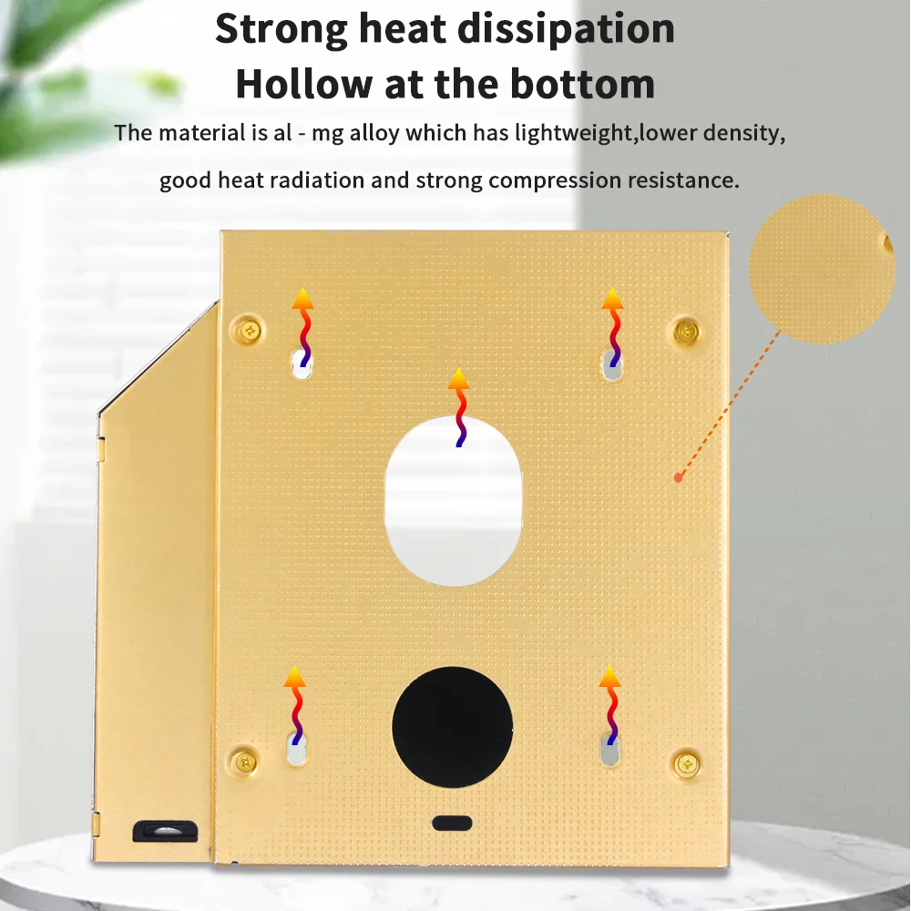TISHRIC Hdd Caddy 9 5 мм/12 7 мм для 2 "чехол SSD HDD Optibay Универсальный алюминиевый корпус