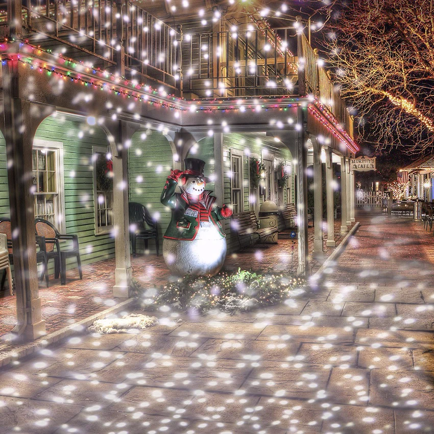 

Уличный сад IP65 движущийся снегопад лазерный проектор лампа Рождество Снежинка светильник свет Ландшафтный прожектор для новогодвечерние