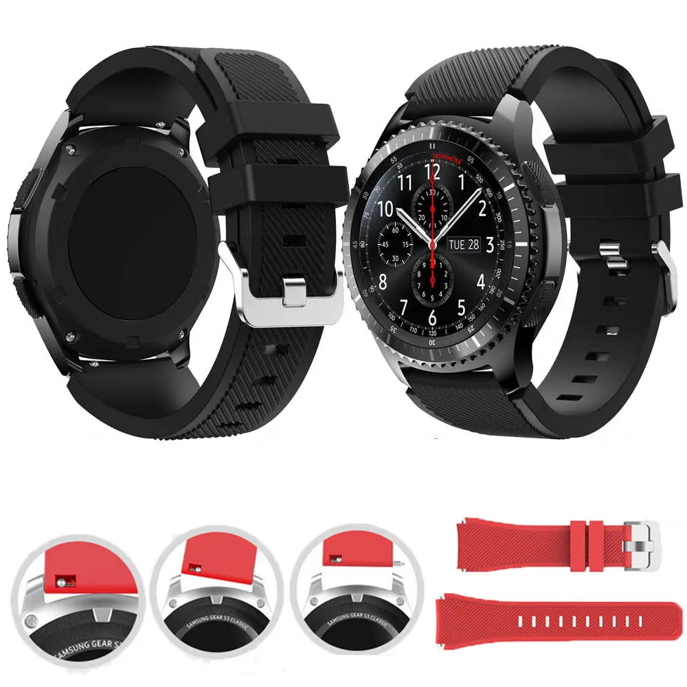 Watch Band Samsung galaxy watch 46mm Sport Replacement Bracelet Watchband 22mm For Gear S3 Frontier/Classic TicWatch Pro GT2 
Watch Band Samsung galaxy watch 46mm Sport Replacement Bracelet Watchband 22mm For Gear S3 Frontier/Classic TicWatch Pro GT2