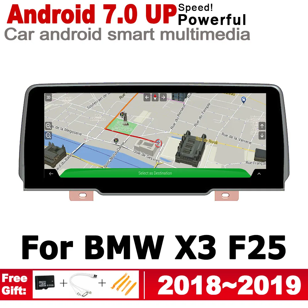 Мультимедийный плеер для BMW X3 F25 2018 2019 EVO IPS HD экран DSP стерео Android автомобильный DVD GPS