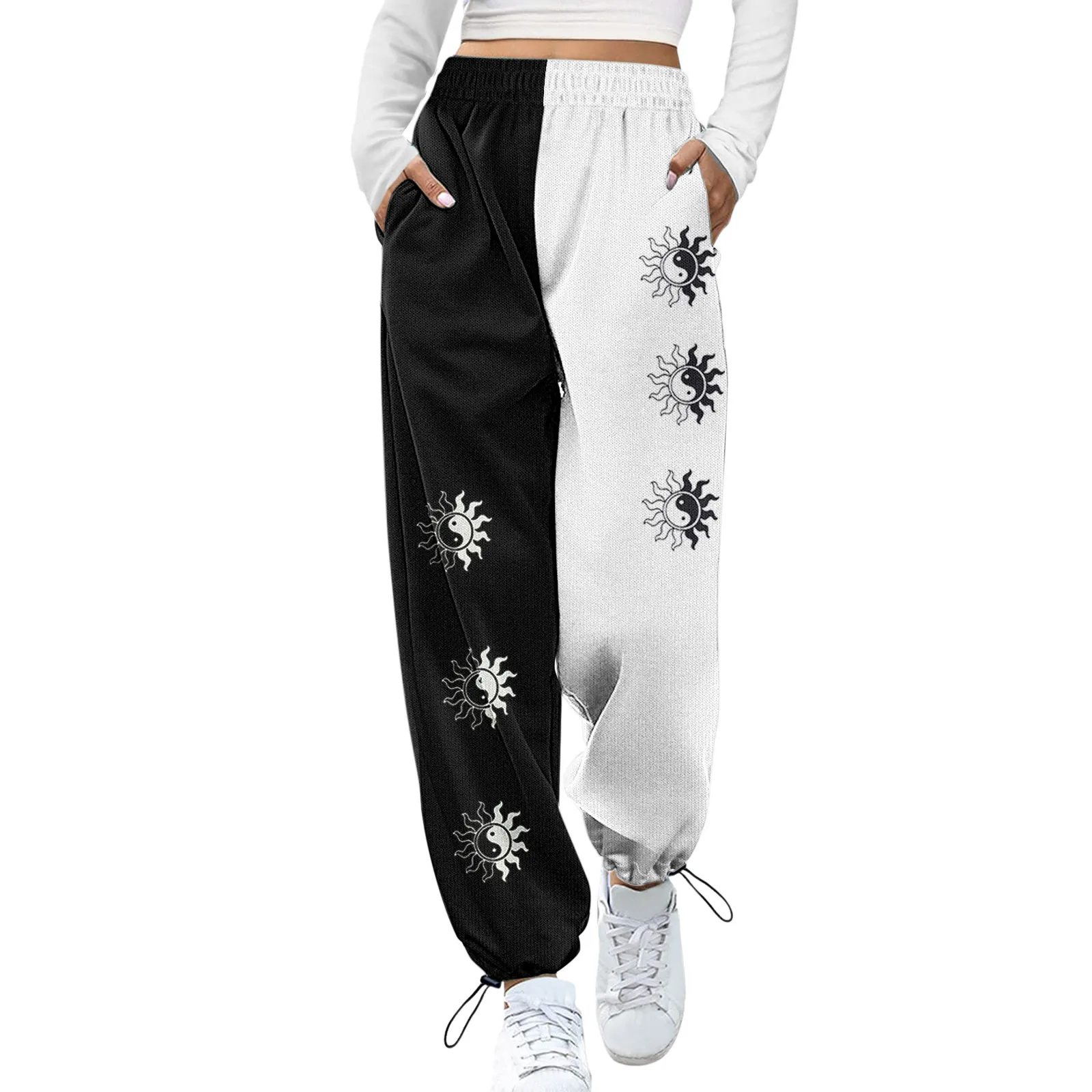 Fashion Print Elastic High Waist Loose Casual Sweatpants Women's Sporty Gym Athletic Fit Jogger Pants Lounge Trousers Harajuku
Fashion Print Elastic High Waist Loose Casual Sweatpants Women's Sporty Gym Athletic Fit Jogger Pants Lounge Trousers Harajuku