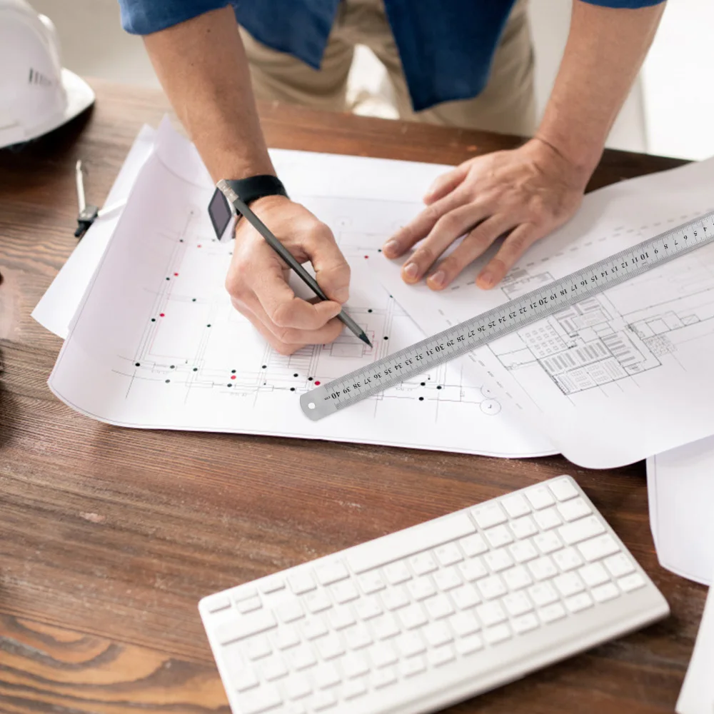 3pcs Stainless Steel Ruler Straight Scale Measuring Tool for Office Carpenter
3pcs Stainless Steel Ruler Straight Scale Measuring Tool for Office Carpenter