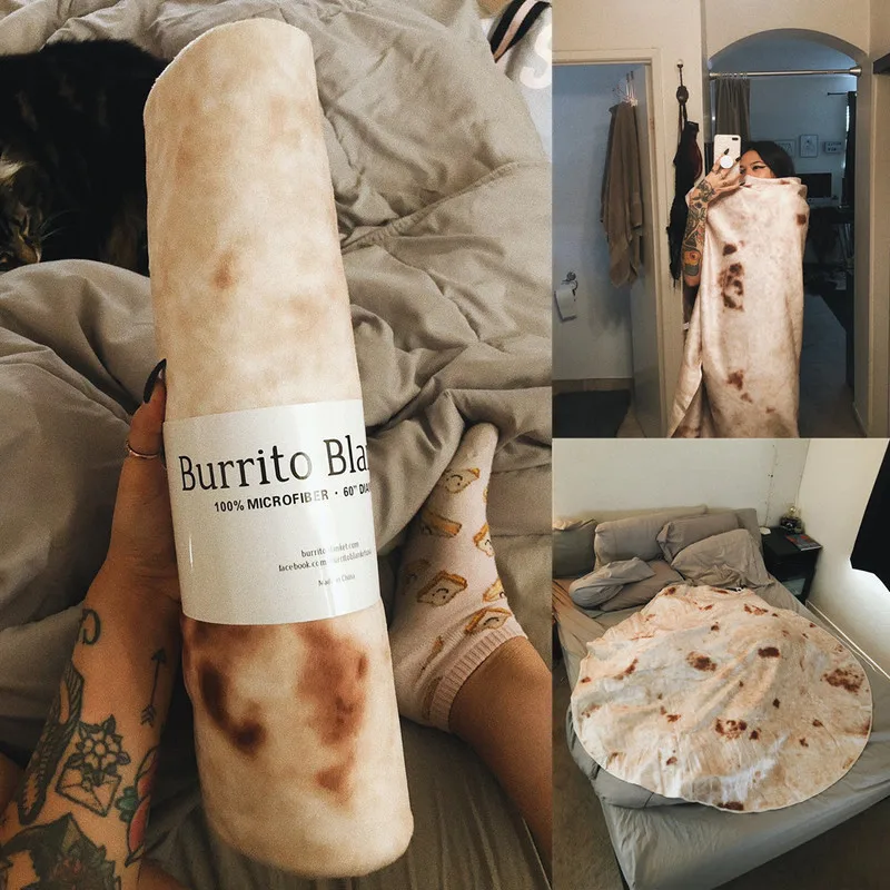 Новое одеяло Burrito, Флисовое одеяло с запахом тортильи, воздушное одеяло, вязаное покрывало, простыни для дивана, кровати, Детское покрывало
Новое одеяло Burrito, Флисовое одеяло с запахом тортильи, воздушное одеяло, вязаное покрывало, простыни для дивана, кровати, Детское покрывало