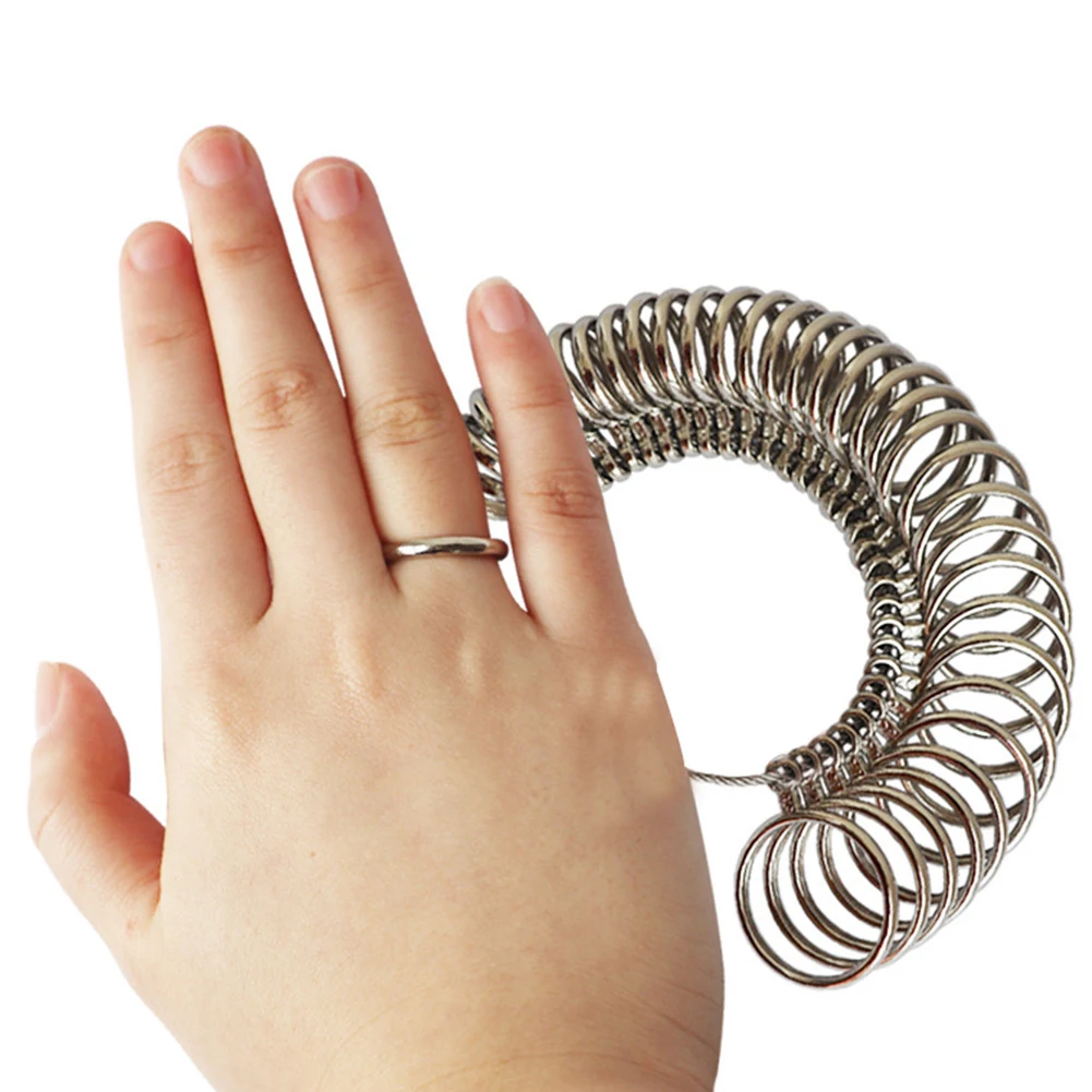 US UK EU Metal Finger Ring Gauge Sizer Jewelry Making Standard Size Measuring Tools Set Christmas Gifts Finger Ring Gauge Sizer
US UK EU Metal Finger Ring Gauge Sizer Jewelry Making Standard Size Measuring Tools Set Christmas Gifts Finger Ring Gauge Sizer