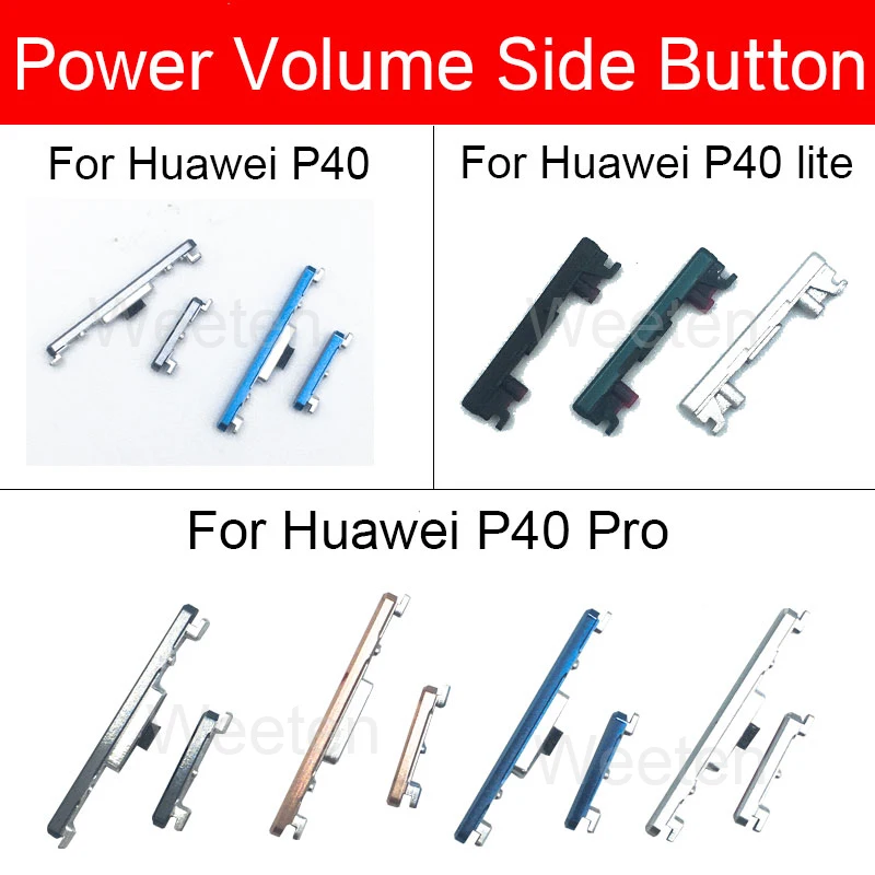 Боковая кнопка питания и громкости для Huawei P40/P40 Lite/P40 Pro, кнопка вкл/выкл, боковой переключатель громкости, запасные части
Боковая кнопка питания и громкости для Huawei P40/P40 Lite/P40 Pro, кнопка вкл/выкл, боковой переключатель громкости, запасные части