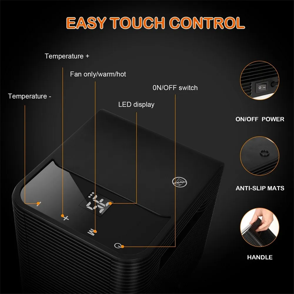 Mini Household Heating Fan Low Noise Heater Portable Personal Space Heater for Indoor Camping Heating Creative Anti-dumping
Mini Household Heating Fan Low Noise Heater Portable Personal Space Heater for Indoor Camping Heating Creative Anti-dumping