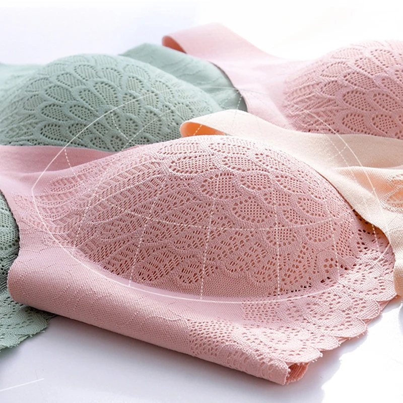 Plus Size Bras For Women Latex Seamless Lace Bra With Gathers Pad Comfortable Bralette Push Up Brassiere Bra Vest Wireless M-XXL
Plus Size Bras For Women Latex Seamless Lace Bra With Gathers Pad Comfortable Bralette Push Up Brassiere Bra Vest Wireless M-XXL