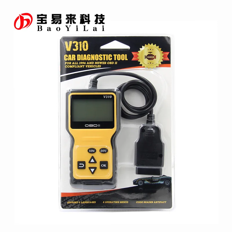 Считыватель кодов V310 MINI OBD2 автоматический сканер с руководством и блистерной картой
Считыватель кодов V310 MINI OBD2 автоматический сканер с руководством и блистерной картой