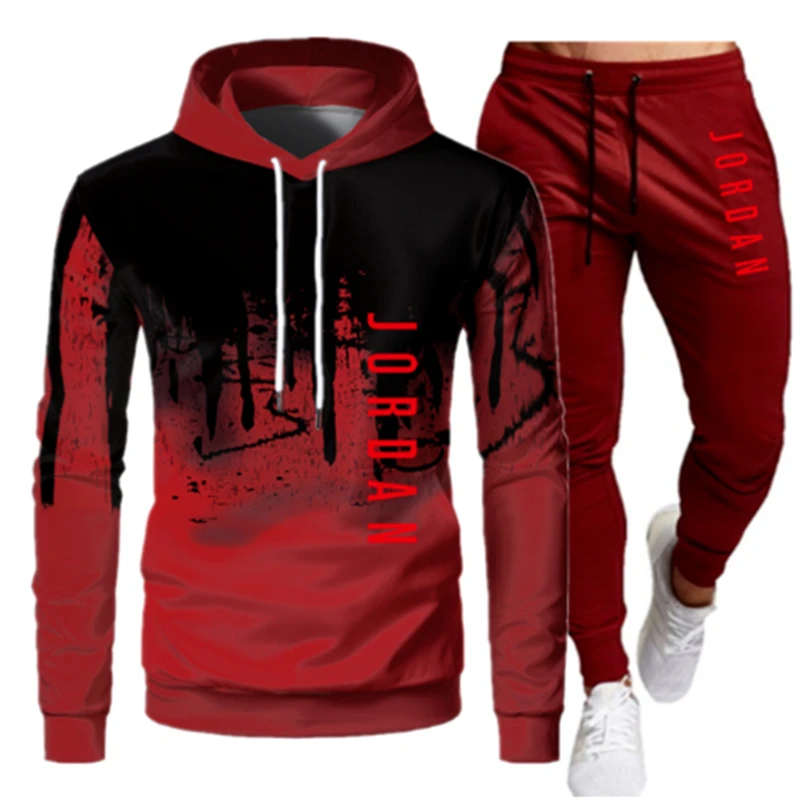 2021 Sportswear Men's Suit Spring And Autumn Hooded Drawstring ink Two-Piece Jogging Pants Track Suit Plus Size S-3XL
2021 Sportswear Men's Suit Spring And Autumn Hooded Drawstring ink Two-Piece Jogging Pants Track Suit Plus Size S-3XL