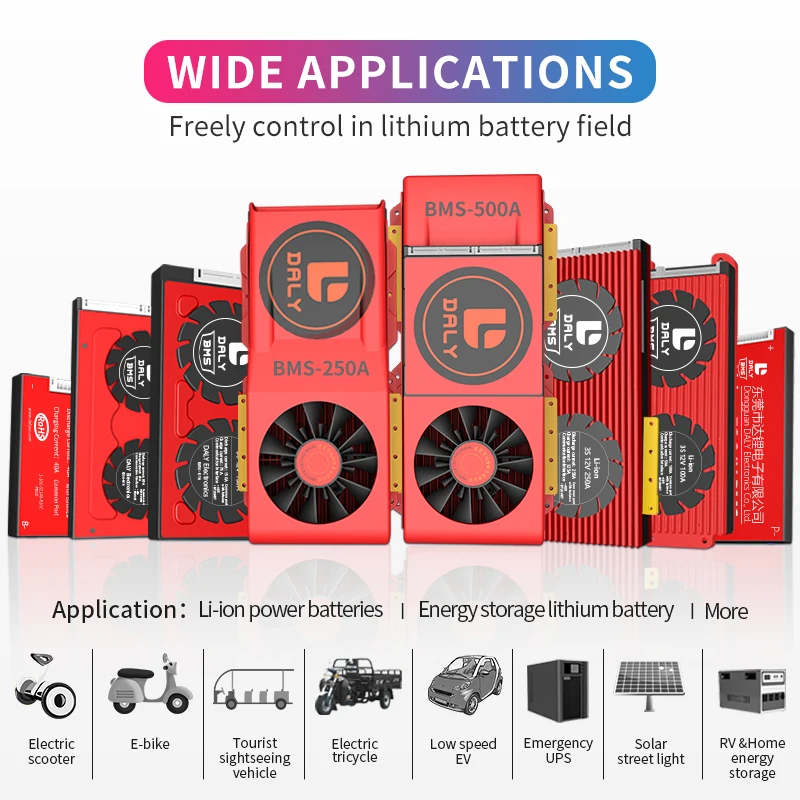 Daly LiFePO4 18650 BMS 4S 12V 14 6 V 80A 120A 150A 200A Waterproof для литиевых батарей по заводской цене |