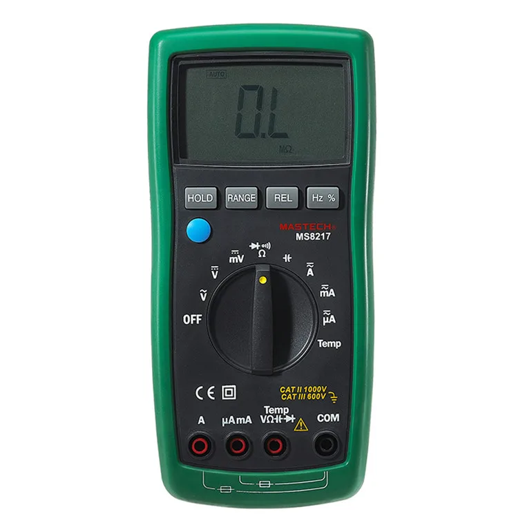 MASTECH MS8217 Digital Multimeter Meter AC/DC Voltage AC/DC Current Resistance Capacitance Tester with Temperature Measurement
MASTECH MS8217 Digital Multimeter Meter AC/DC Voltage AC/DC Current Resistance Capacitance Tester with Temperature Measurement