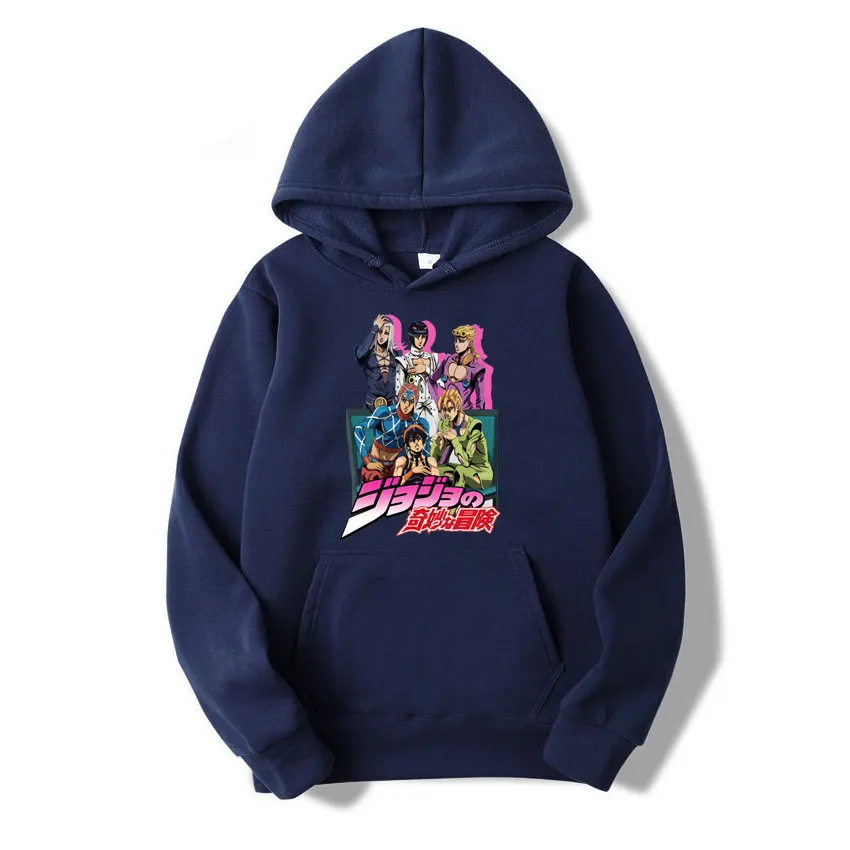 Unique Japan Manga Anime Jojos Bizarre Adventure tracksuit Men long Sleeve Casual Jotaro Kujo Sweatshirt Cotton Hoodie harajuku
Unique Japan Manga Anime Jojos Bizarre Adventure tracksuit Men long Sleeve Casual Jotaro Kujo Sweatshirt Cotton Hoodie harajuku