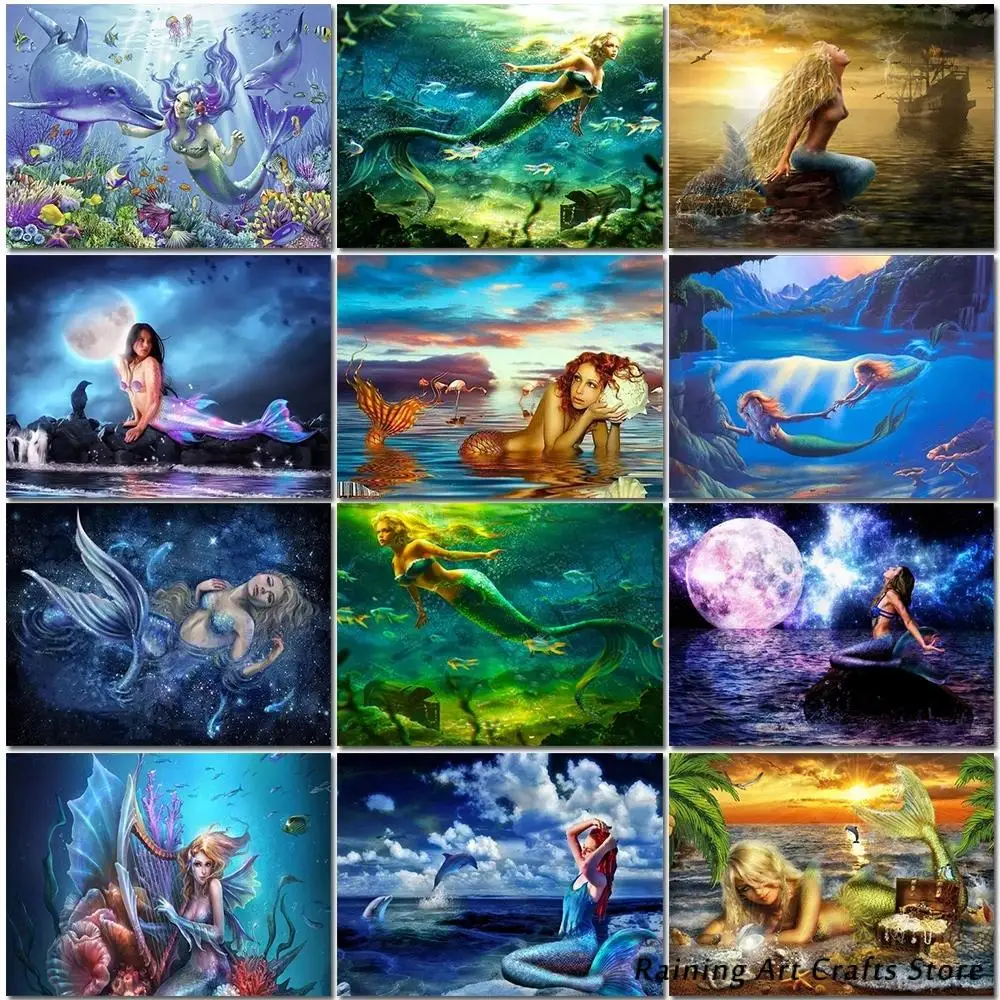 Magic Cartoon Mermaid 5D Diy Diamond Painting Full Square Round Drill Embroidery Cross Stitch Kits Mosaic Pictures Home Decor
Magic Cartoon Mermaid 5D Diy Diamond Painting Full Square Round Drill Embroidery Cross Stitch Kits Mosaic Pictures Home Decor