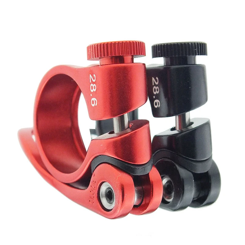 CANSUCC Bicycle Seatpost Clamp 28.6mm Aluminum Alloy Single Bolt Lock Seatpost Clamp Lock Buckle Bicycle Quick Release Buckle
CANSUCC Bicycle Seatpost Clamp 28.6mm Aluminum Alloy Single Bolt Lock Seatpost Clamp Lock Buckle Bicycle Quick Release Buckle