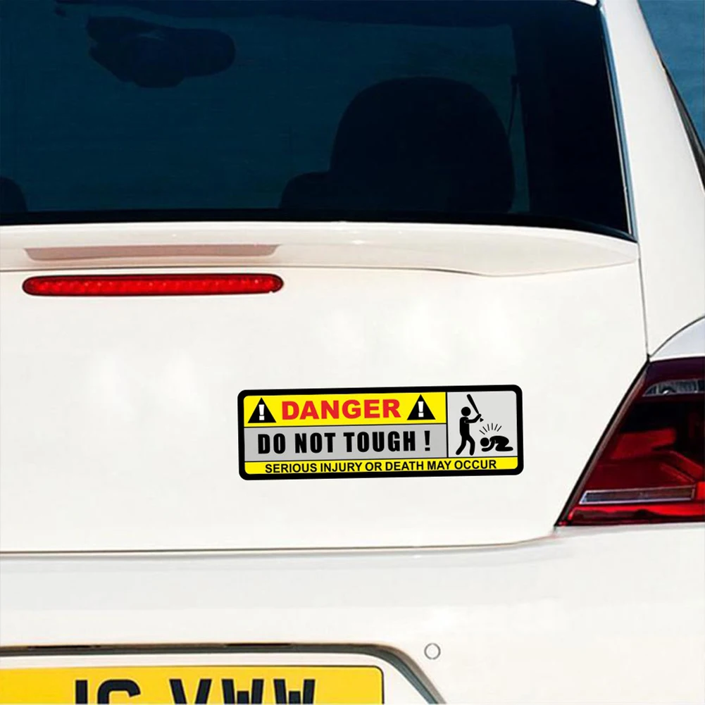 Car Stickers 2X 15.8CM*5.1CM DANGER Car Sticker Funny DO NOT TOUCH PVC Decorate Decal Car Accessories Gadget For Car Decorate
Car Stickers 2X 15.8CM*5.1CM DANGER Car Sticker Funny DO NOT TOUCH PVC Decorate Decal Car Accessories Gadget For Car Decorate