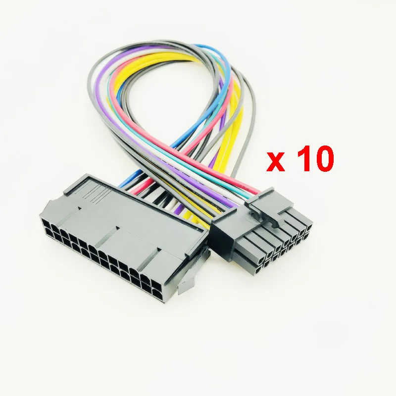 10PCS ATX 24Pin to 14Pin 24p to 14P Power Cable Convert Cord 18AWG Wire for Lenovo Q77 B75 A75 Q75 Motherboard 30cm Power Cable 
10PCS ATX 24Pin to 14Pin 24p to 14P Power Cable Convert Cord 18AWG Wire for Lenovo Q77 B75 A75 Q75 Motherboard 30cm Power Cable