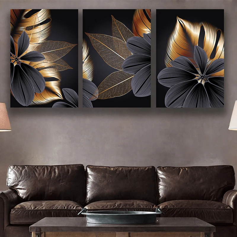 Black Golden Plant Leaf Canvas Poster Print Modern Home Decor Abstract Wall Art Painting Nordic Living Room Decoration Picture
Black Golden Plant Leaf Canvas Poster Print Modern Home Decor Abstract Wall Art Painting Nordic Living Room Decoration Picture