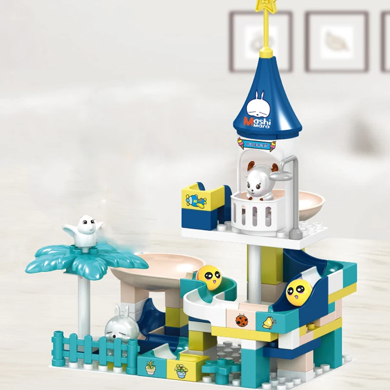 New DIY Big Size Building Blocks Kits Educational Bricks Set Kids Race Run Toys Gift Slide Castle Block Compatible with Duploed
New DIY Big Size Building Blocks Kits Educational Bricks Set Kids Race Run Toys Gift Slide Castle Block Compatible with Duploed