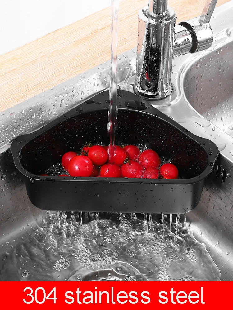 Triangular Sink Drain Rack Sponge Soap Debris Stainless Steel Hanging Storage Basket Faucet Organizer Kitchen Shelf Colander
Triangular Sink Drain Rack Sponge Soap Debris Stainless Steel Hanging Storage Basket Faucet Organizer Kitchen Shelf Colander