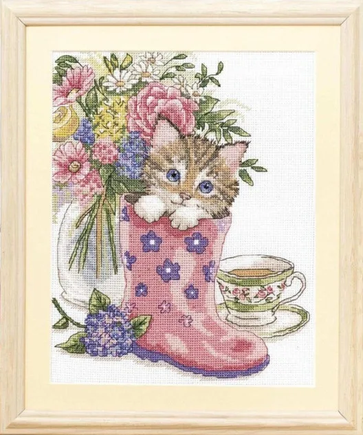 Hide and Seek Cute Kitten Cup flower Top Quality Cross Stitch Kits 14CT Unprinted Sewing Kit Embroidered Art Handmade Home Decor
Hide and Seek Cute Kitten Cup flower Top Quality Cross Stitch Kits 14CT Unprinted Sewing Kit Embroidered Art Handmade Home Decor