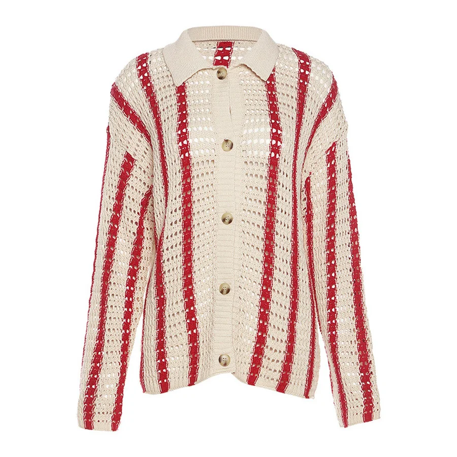 SHEYIJUN Women Cardigan Sweater Outerwear V Neck Stripe Button Oversized Y2K Jumper Autumn Winter Coat Clothes Female Suit
SHEYIJUN Women Cardigan Sweater Outerwear V Neck Stripe Button Oversized Y2K Jumper Autumn Winter Coat Clothes Female Suit