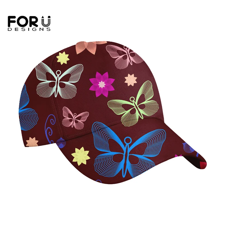 FORUDESIGNS Hats For Women Colorful Artistic Butterfly Printing Baseball Caps Fashion Leisure Cap Breathable Adjustable Hat
FORUDESIGNS Hats For Women Colorful Artistic Butterfly Printing Baseball Caps Fashion Leisure Cap Breathable Adjustable Hat