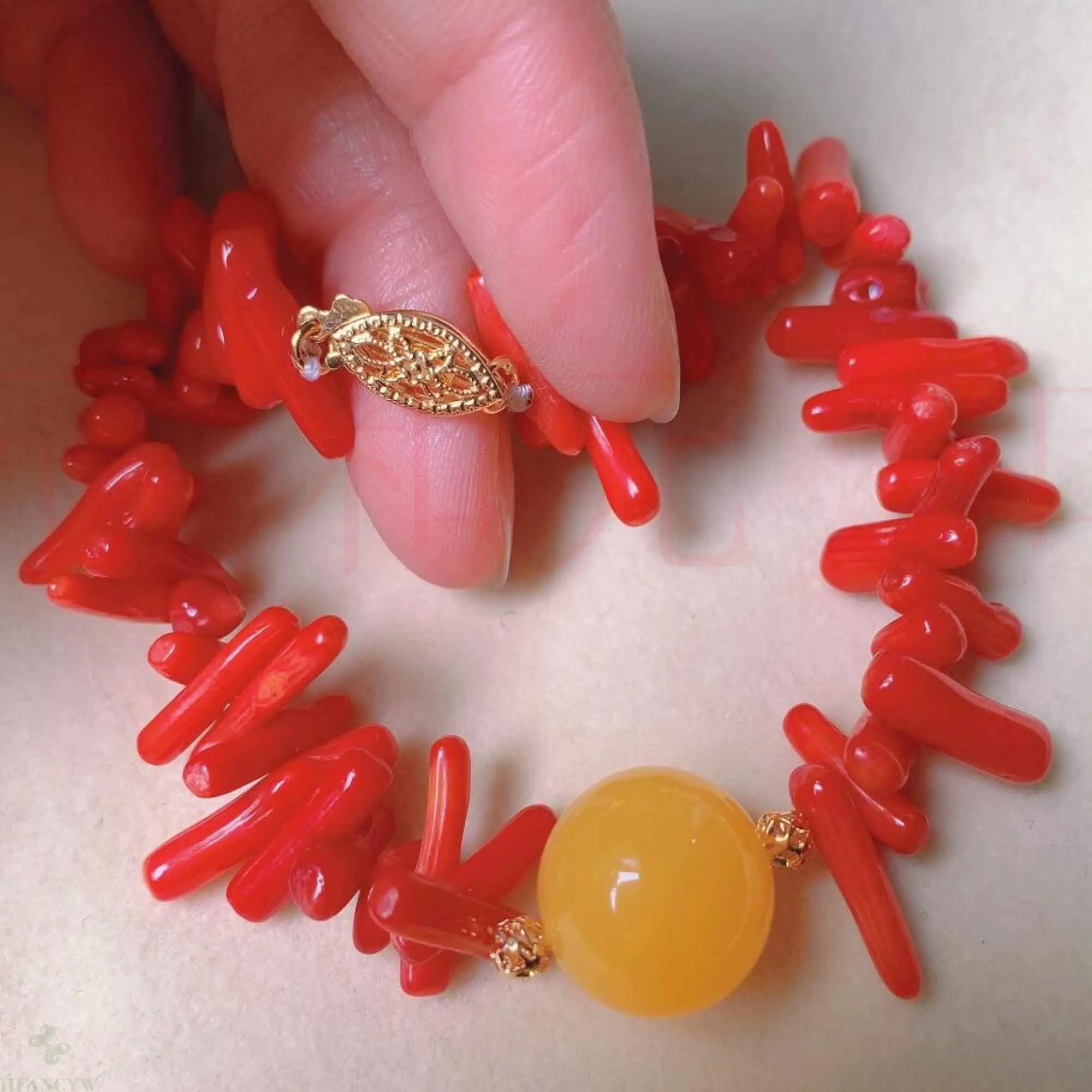 Beautiful Natural Yellow Beeswax Red Coral Gold Bracelets gift Wristband Diy Dark Matter Practice Mental Chakra Energy
Beautiful Natural Yellow Beeswax Red Coral Gold Bracelets gift Wristband Diy Dark Matter Practice Mental Chakra Energy